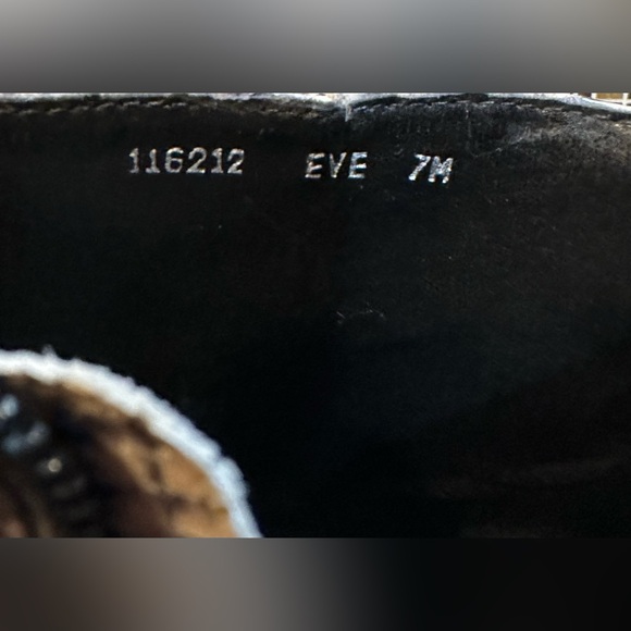 Maripe! Ankle Zip Boot/Eve/Leather Snakeskin/Size-7 - Picture 12 of 16